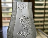 Large 11.4 inch Lalique Ombelles Vase Perfect Mint Condition