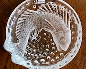 Lalique France Crystal KOI FISH 6 Bowl (Concarneau in French) (Cigar Ashtray) MINT signed authentic