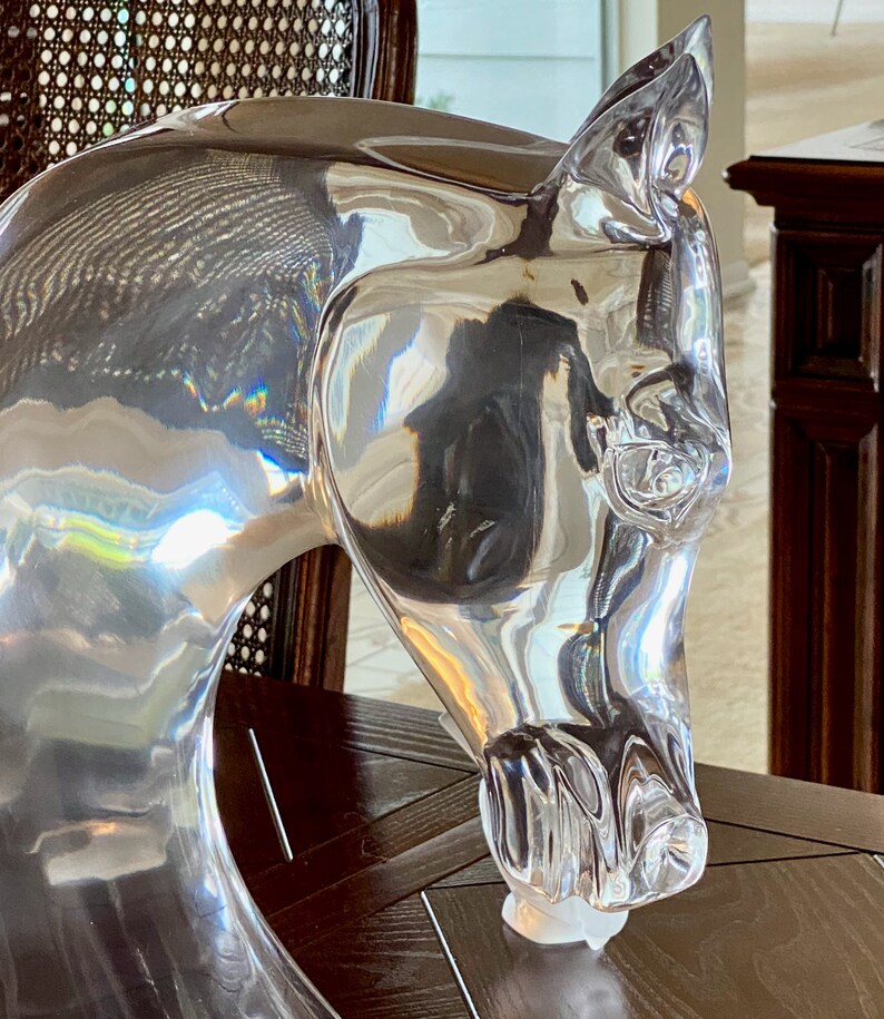 Lalique French Crystal Horse Head MSRP 37000USD Authentic Etsy