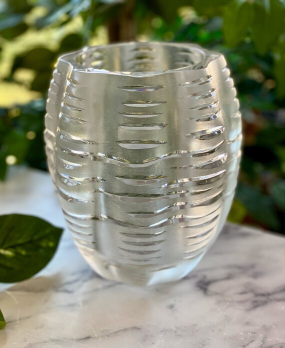 Lalique Iseran Vase Perfect Condition Signed And Guaranteed Etsy