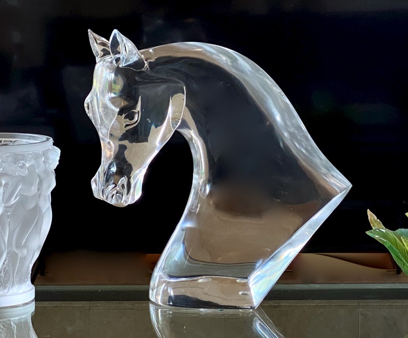 Lalique French Crystal Horse Head MSRP 37000USD Authentic Etsy