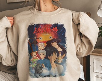Howl's Moving Castle Shirt, Anime Howls Moving Castle Shirt, Hayao Miyazaki, Studio Ghibli Gift, Ghibli Shirt
