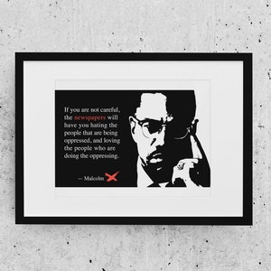 Malcolm X - Art Print