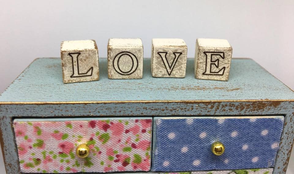 Miniatura Fatta A Mano Per Casa Di Bambole - Quadro Stile Tela Con Scena Londinese