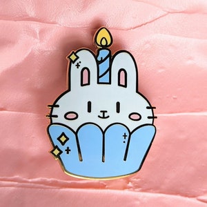 Bunny Cupcake Hard Enamel Pin