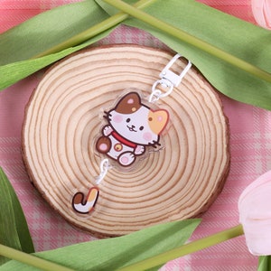 Calico Cat Acrylic Keychain