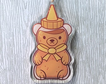 Honey Bear Acrylic Keychain