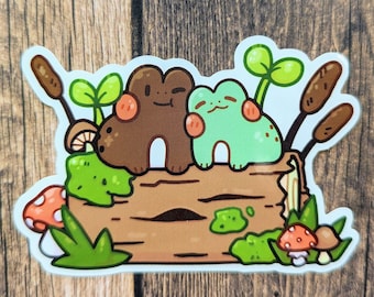 Froggy Love Sticker