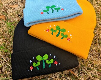 Embroidered Sprout Beanie