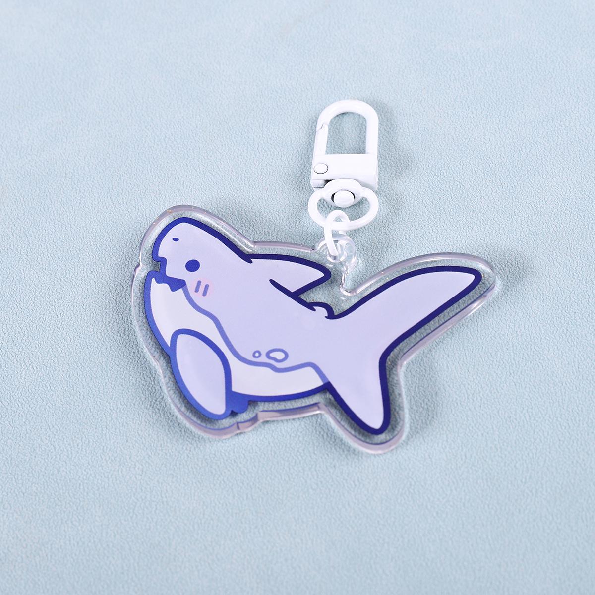 Shark Led Keychain Shark Acrylic Keychain - Etsy