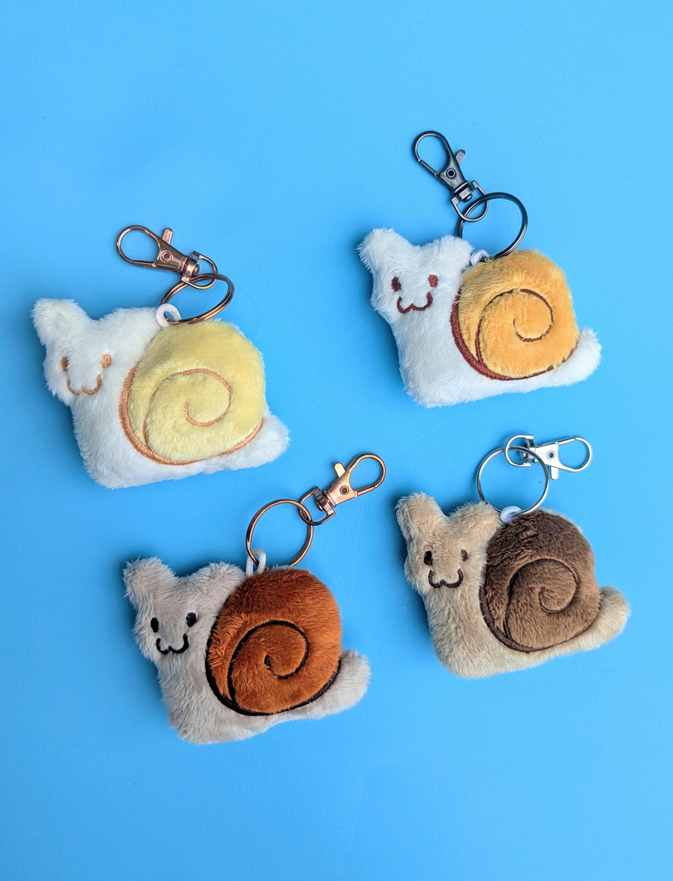 Snail Plush Keychain - Etsy