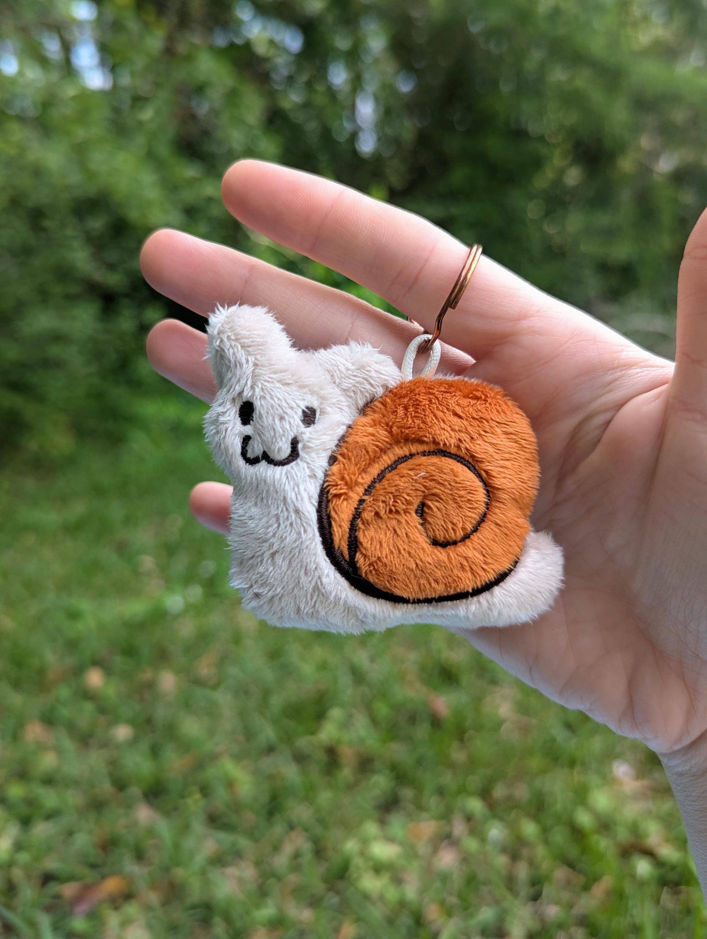 Snail Plush Keychain - Etsy