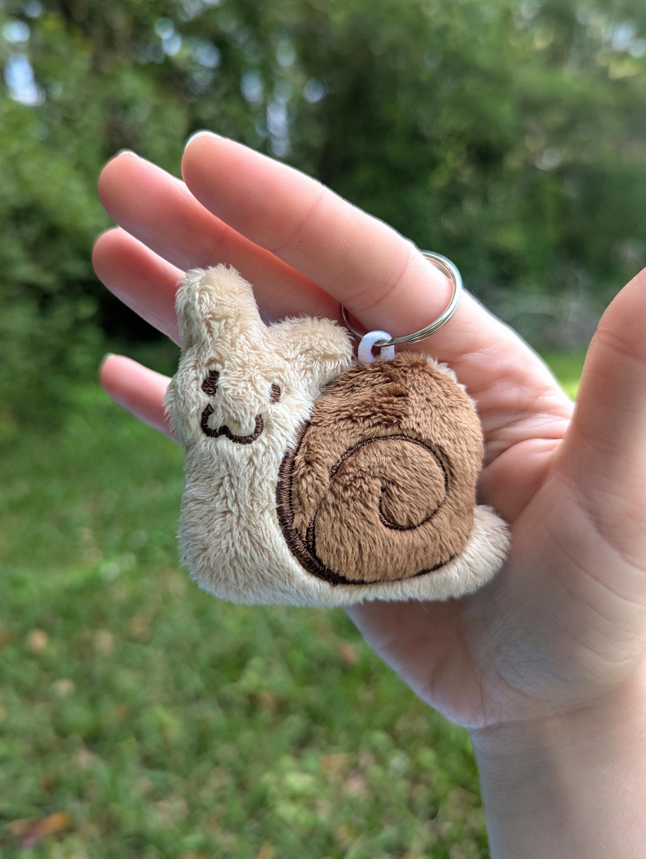 Snail Plush Keychain - Etsy