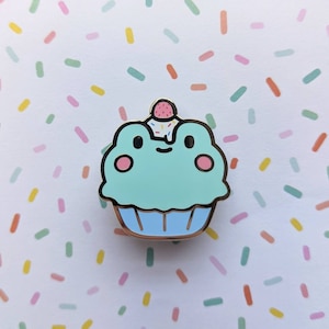 Froggy Cupcake Hard Enamel Pin