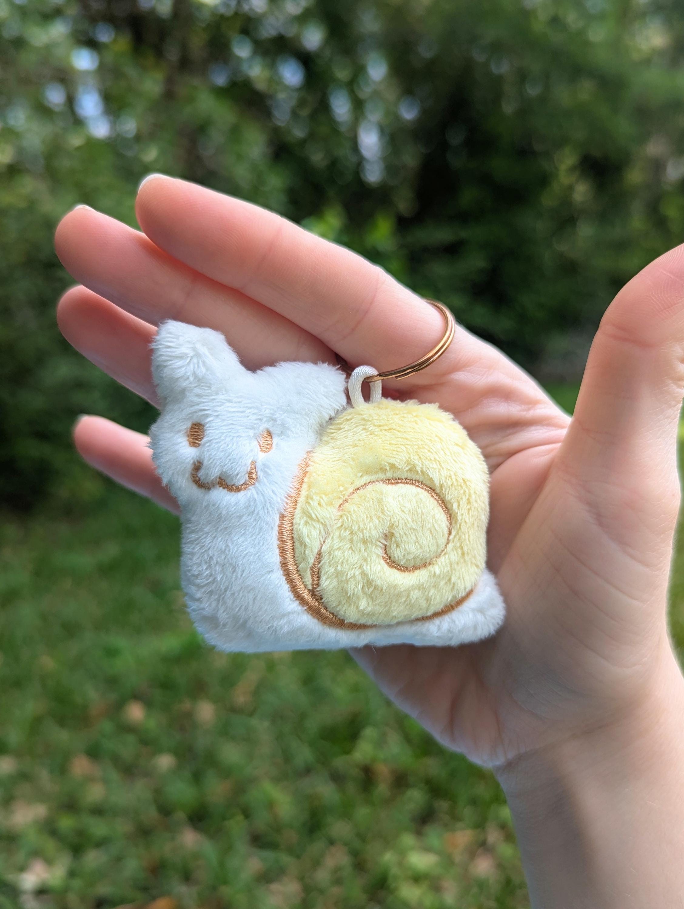 Snail Plush Keychain - Etsy