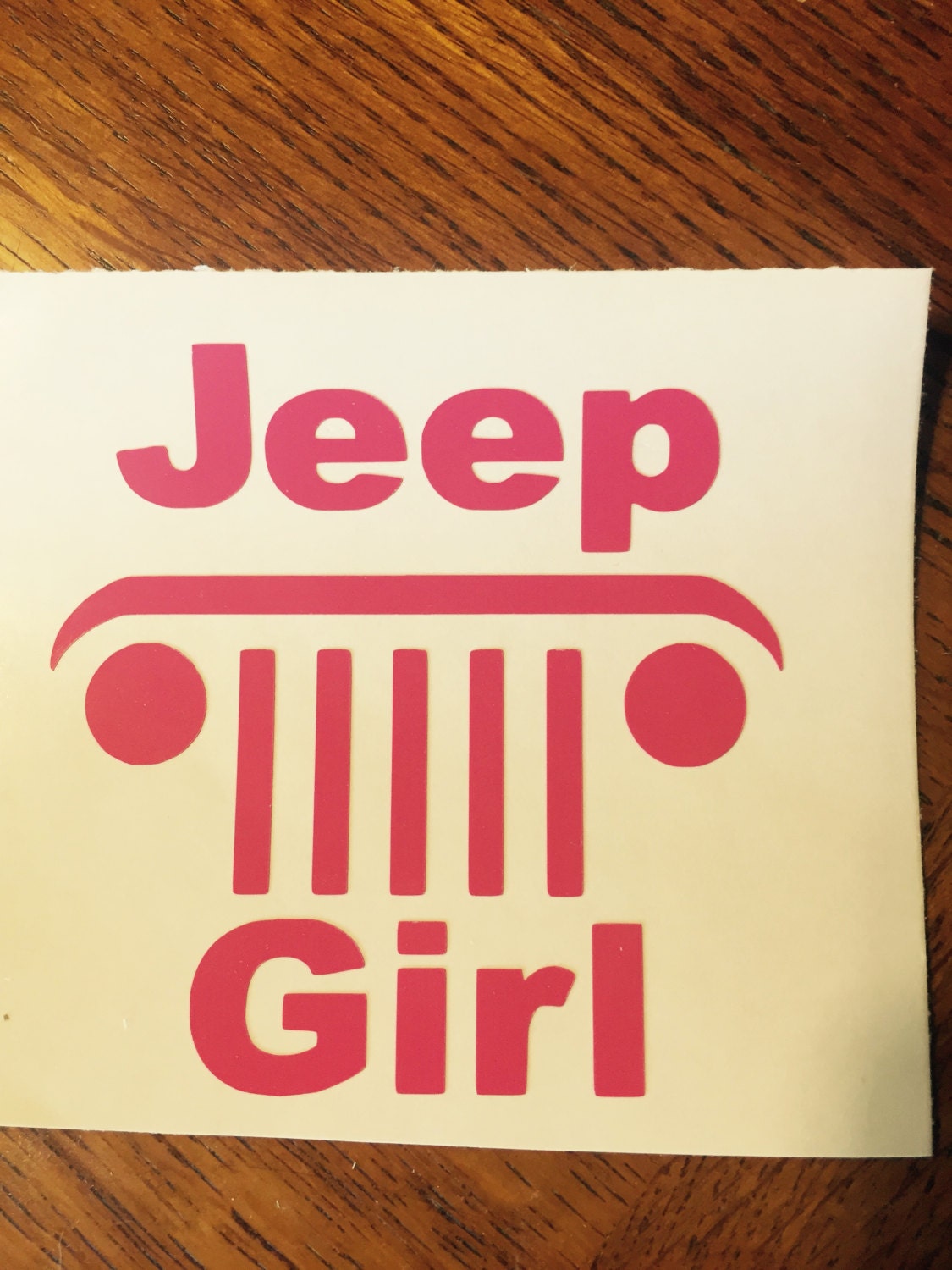 Jeep Girl Car Decal/Sticker Etsy