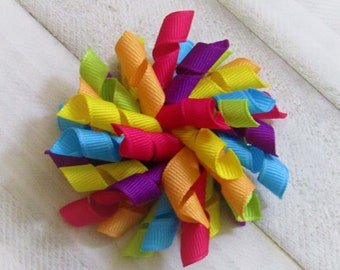 Seahawks Korker Bow Blue Korker Bow Rainbow Pastel Korker Bow Purple and Pink Korker Bow 4 inch Korker Bow Mint Green Korker Bow Steeler Korker Bow Custom Oregon State Korker Bows