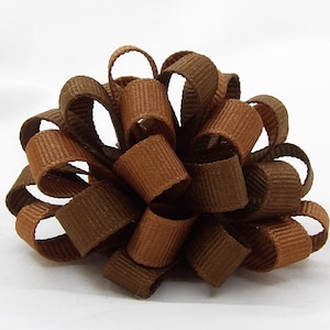 Mixed Brown Loopy Bow, Custom Size Bow, Hair Bow for Girls, Bow for Fall Home Decor, Hair Bows for Pigtails, Hair Bow for Fall, Bow for Baby
