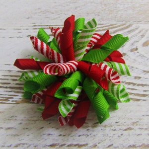 Christmas Korker Bow, Custom Hair Bow, Bow for Christmas, Hair Bow for Baby, Bow for Christmas Stocking, Bow for Christmas Present