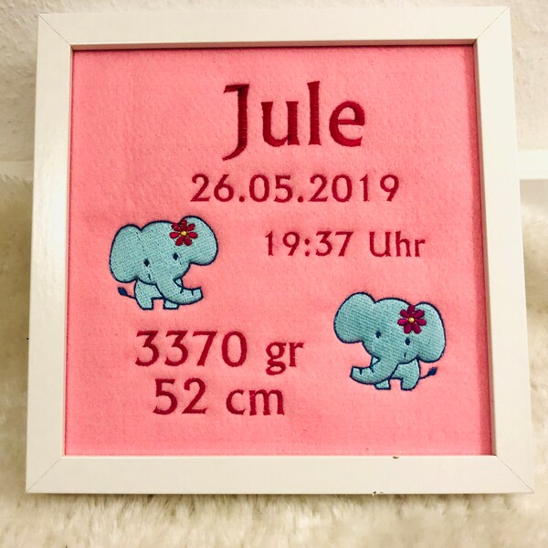 Bilderrahmen geburt Etsy.de