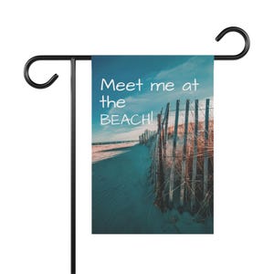 Coastal Beach House Flag: Double-Sided Garden Decor