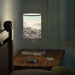 Coastal Table Lamp: Beach Home Decor, Ocean Themed Lighting