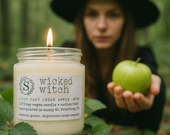 Wicked Witch | Juicy Luxe Soy Candle | Crispy, Fresh + Invigoration - Just in time for Halloween
