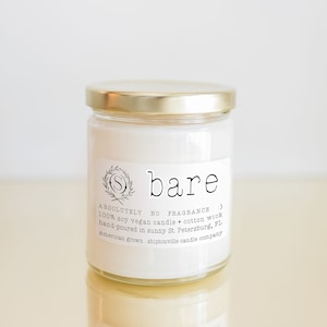 bare soy candle