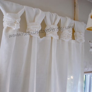 Linen  Curtain - White