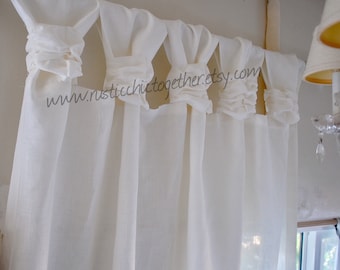 Linen  Curtain - White