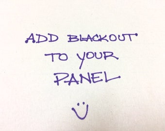 Blackout toevoegen aan uw gordijnpaneel