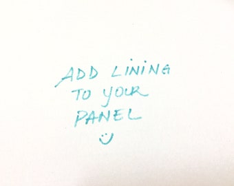 Add Lining to your curtain panel