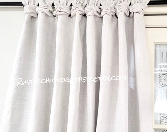 Burlap Curtain- Pure White