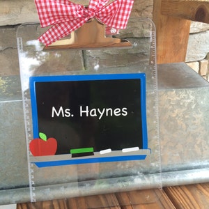 Personalized Clipboard for Teacher | Etsy