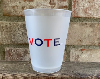 POLITICAL frosted cups