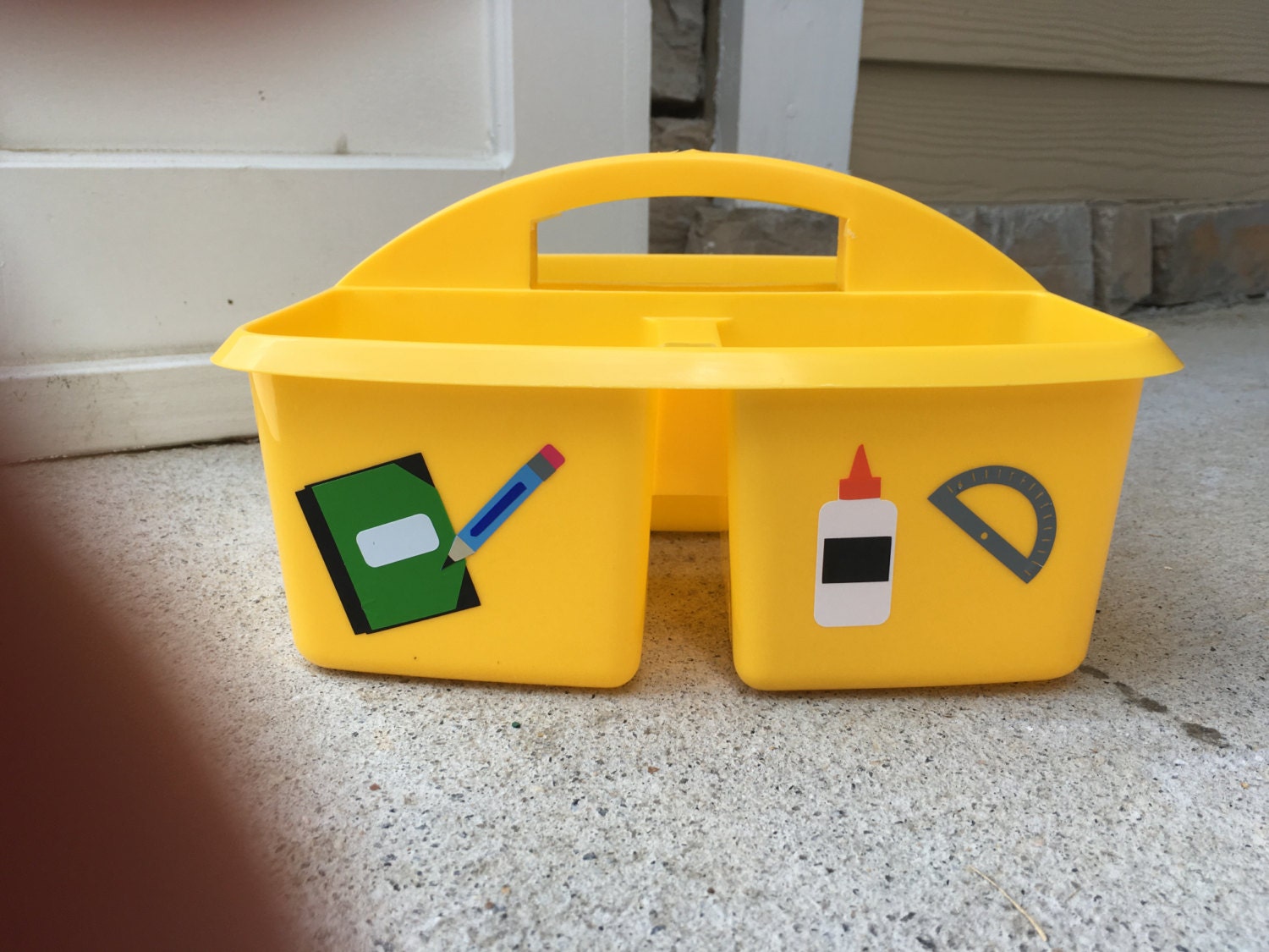 Personalized Homework Caddy School Supplies Caddy Desk Etsy