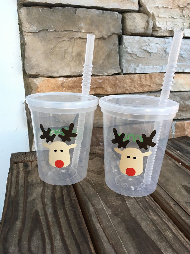 Christmas Party Cups Reusable 16oz party cups cups w/lids & Etsy