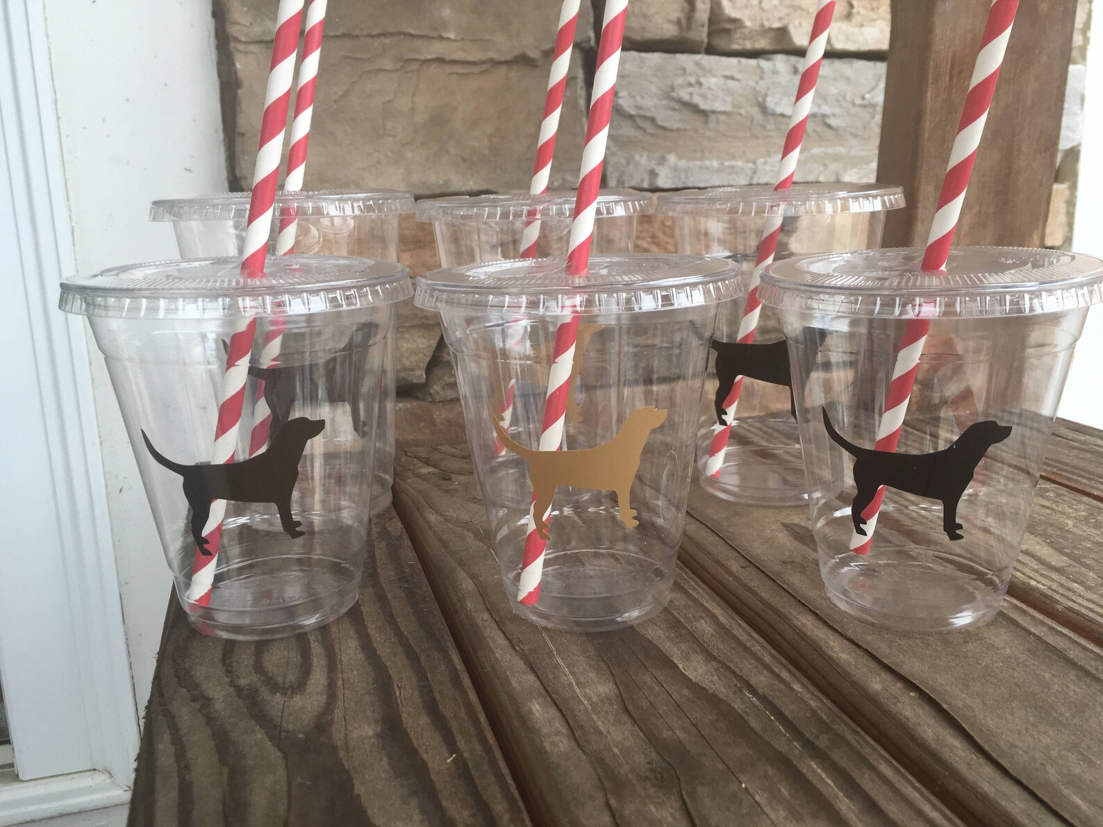 Dog Party Cups with lids and strawsparty cups 16oz and 12oz Etsy