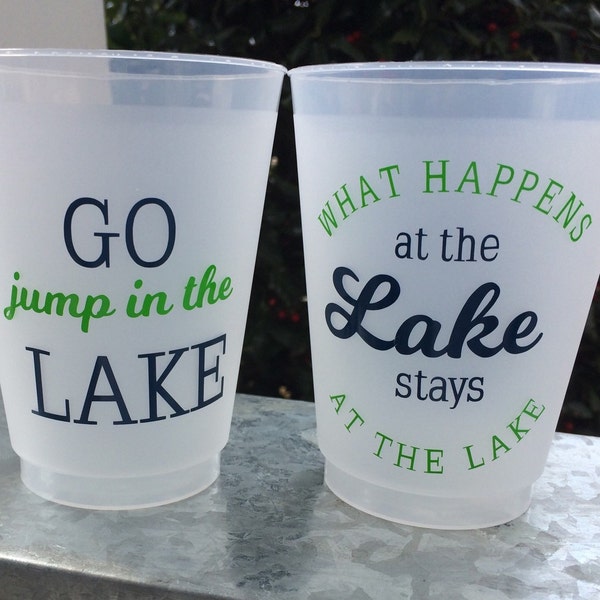 LAKE shatterproof frosted cups