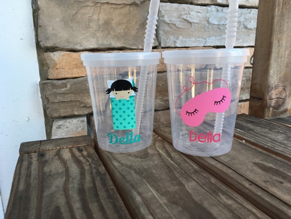 SLEEP OVER/slumber party stadium party cups