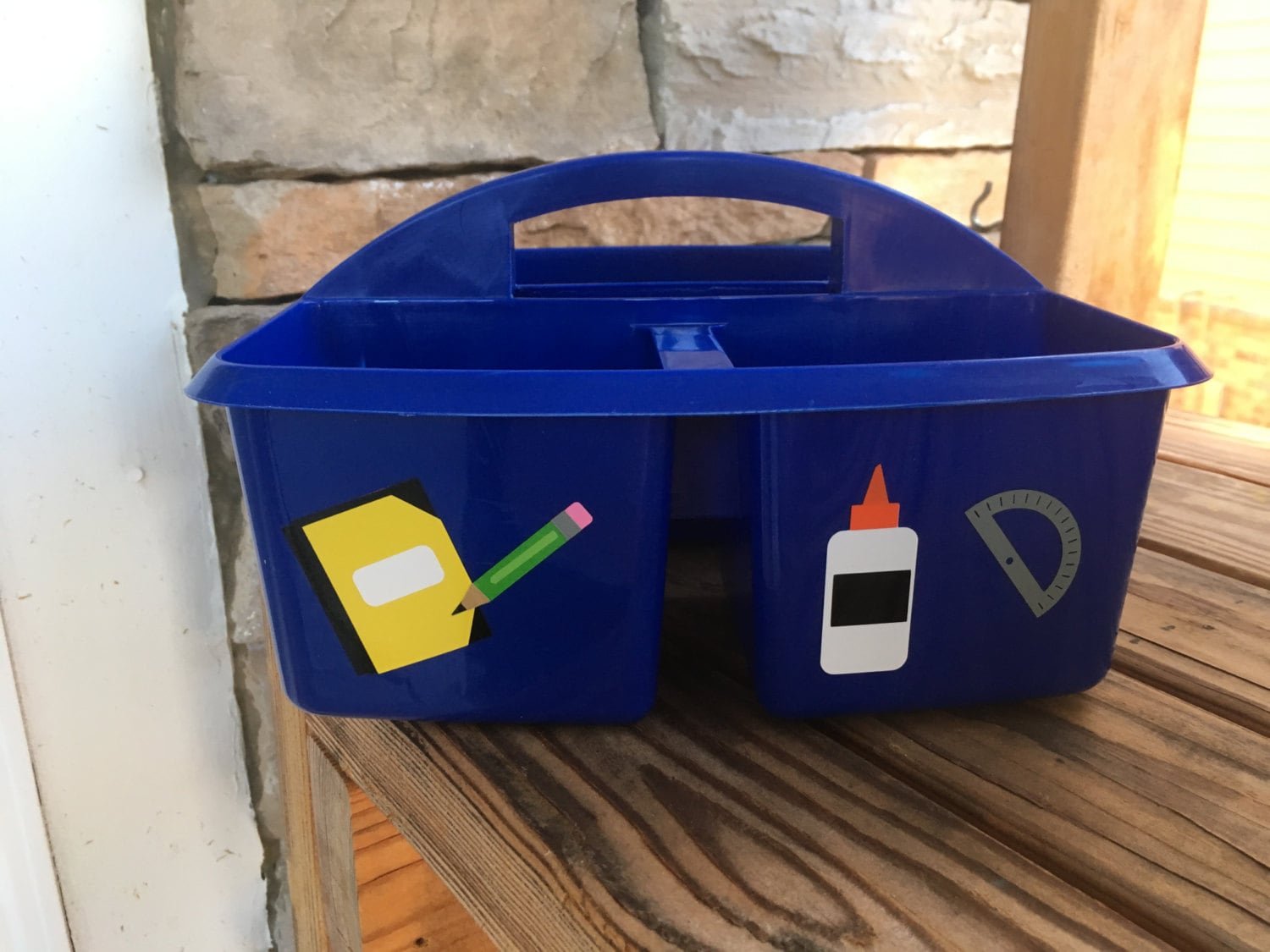 Personalized Homework Caddy School Supplies Caddy Desk Etsy