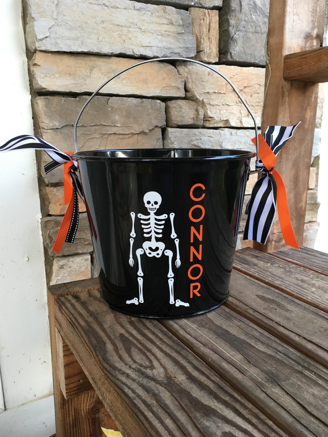 5 QUART HALLOWEEN Trick or Treat Candy Bucket - Etsy