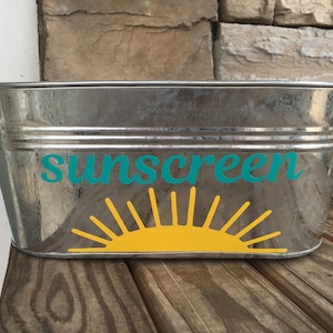 SUNSCREEN storage bucket