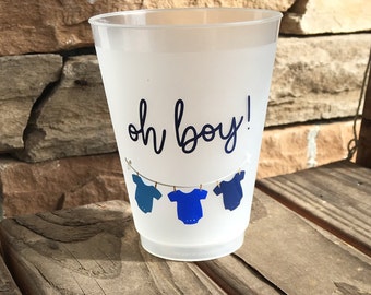 BABY SHOWER shatterproof frosted cups