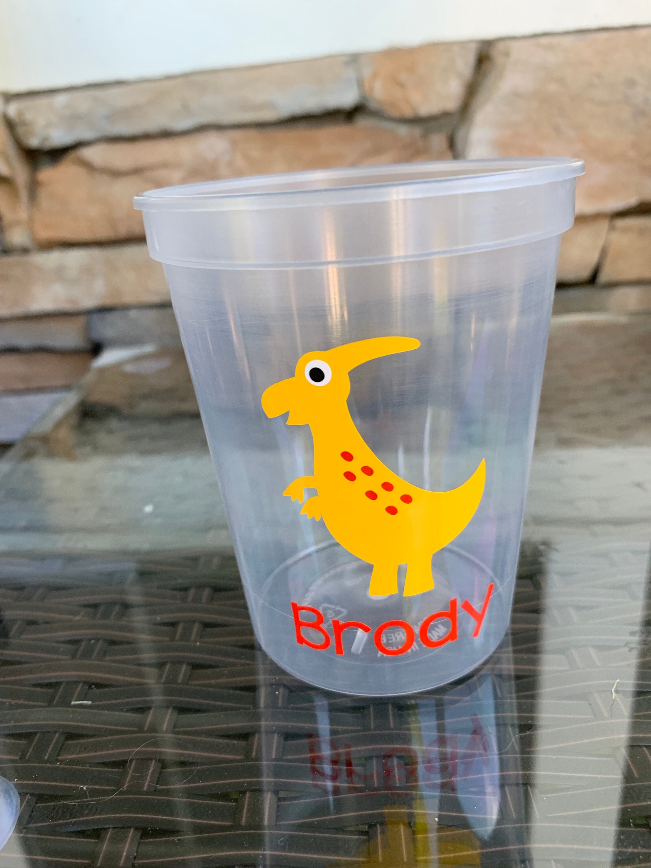 Dinosaur Party Cups Reusable 16oz party cups option to add Etsy