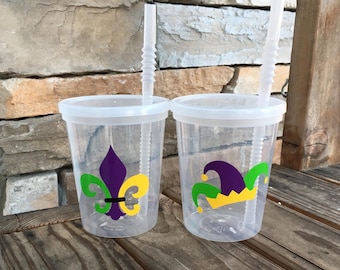 MARDI GRAS stadium party cups