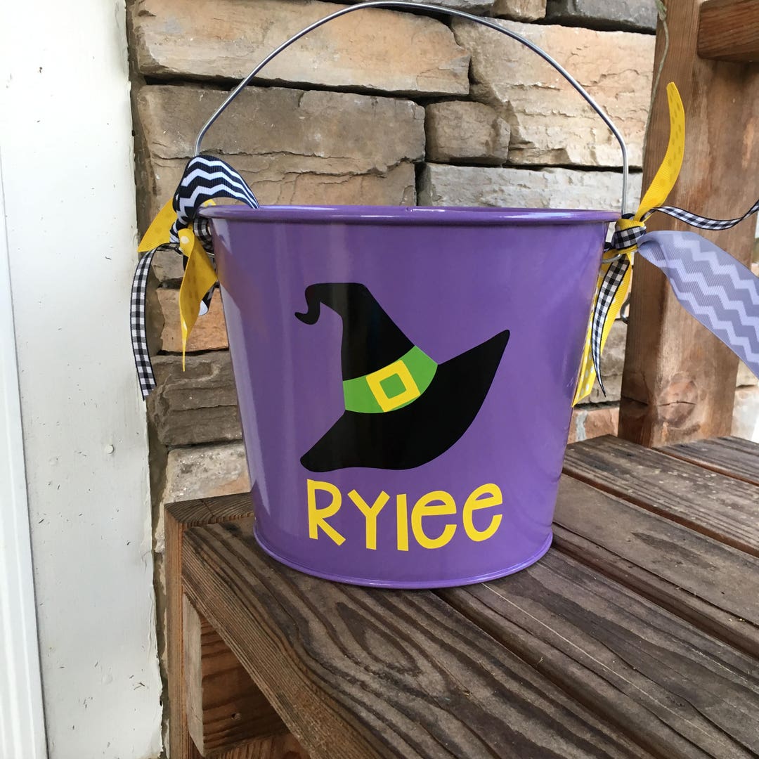 5 QUART HALLOWEEN Trick or Treat Candy Bucket - Etsy