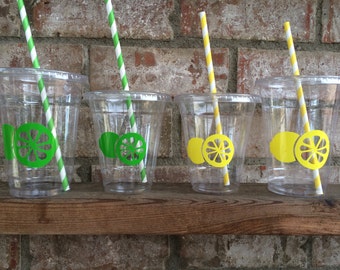 LEMONADE/LEMON/LIME disposable party cups