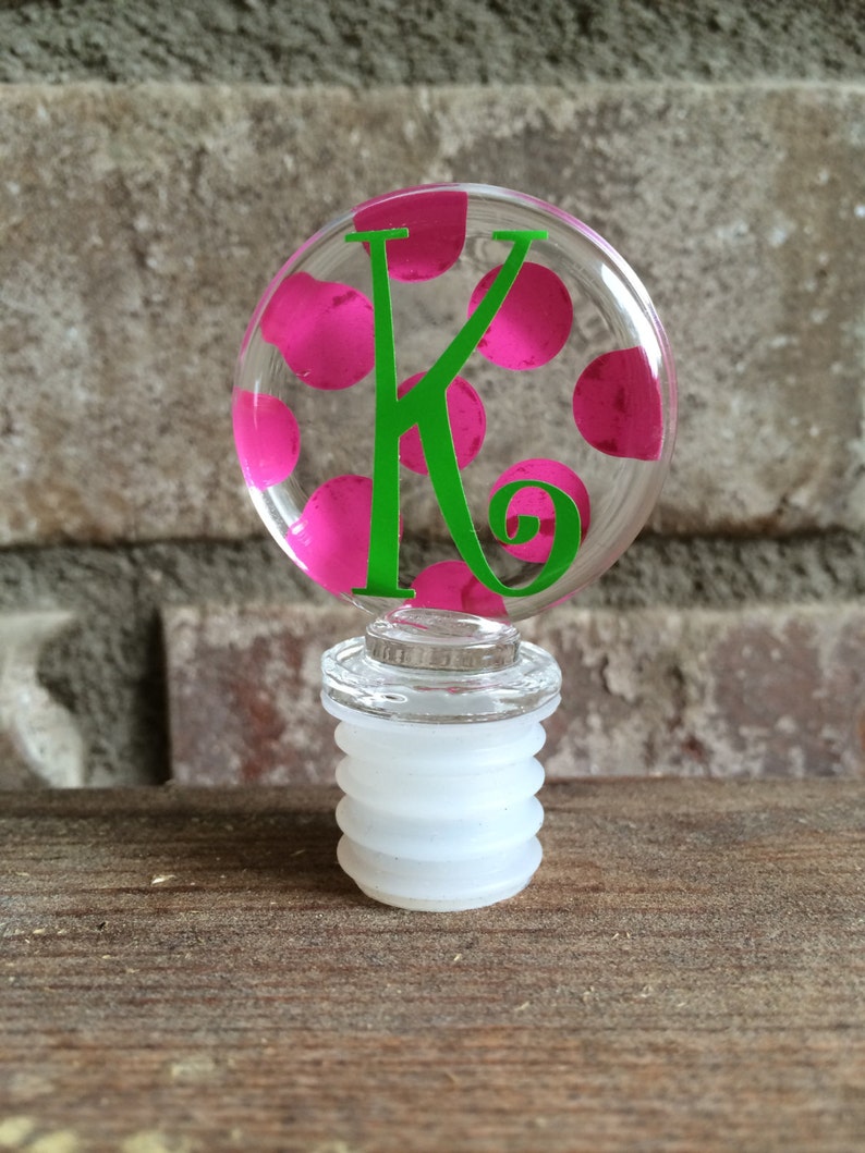 Personalized Wine Bottle Stopper Monogrammed Bottle Stopper Etsy