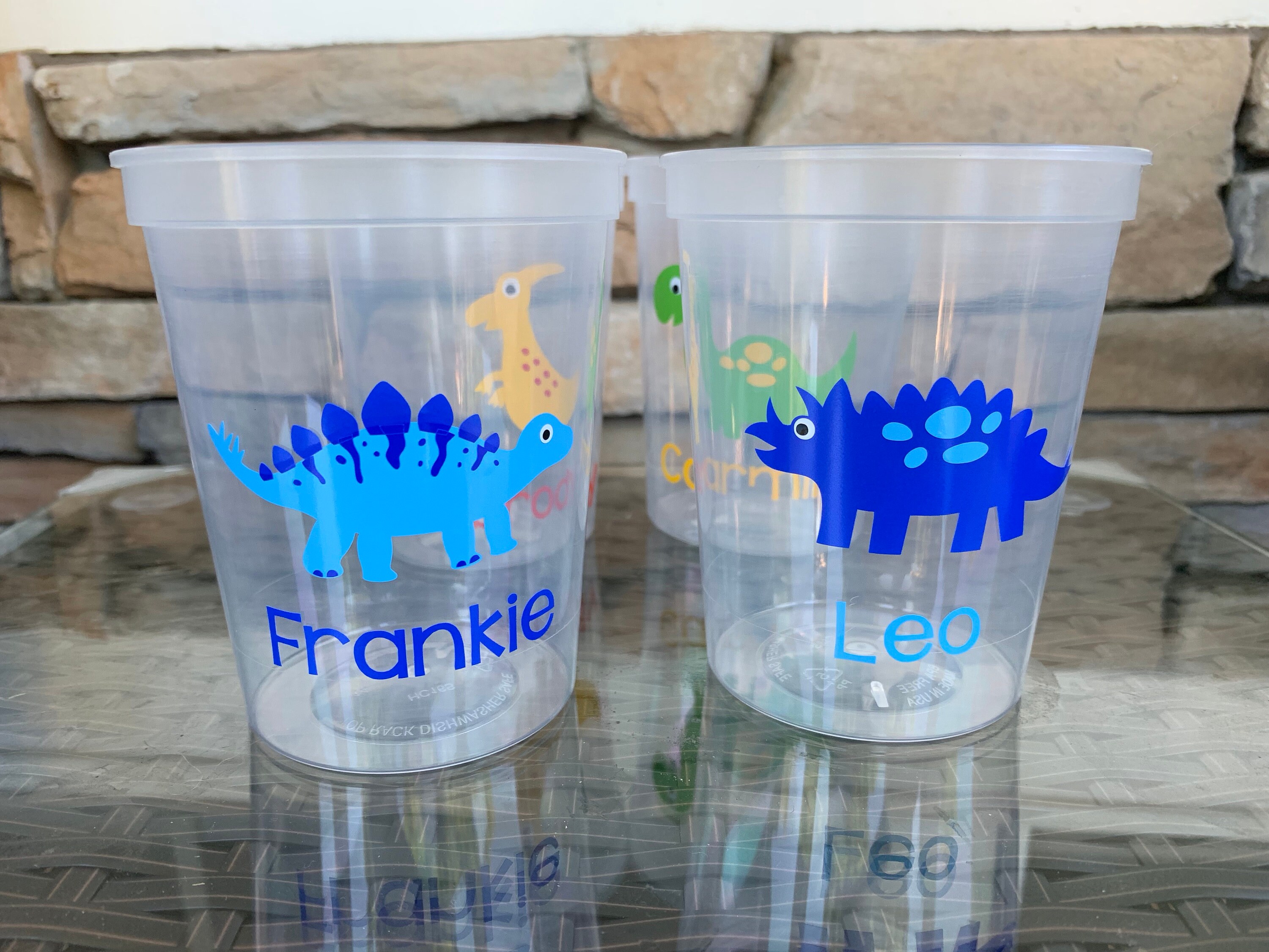 Dinosaur Party Cups Reusable 16oz party cups option to add Etsy
